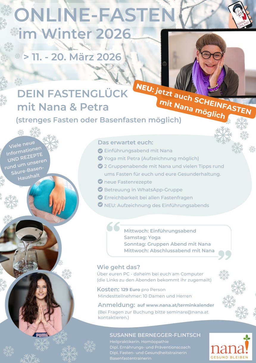 Online Fasten Jan/M&auml;rz 2026