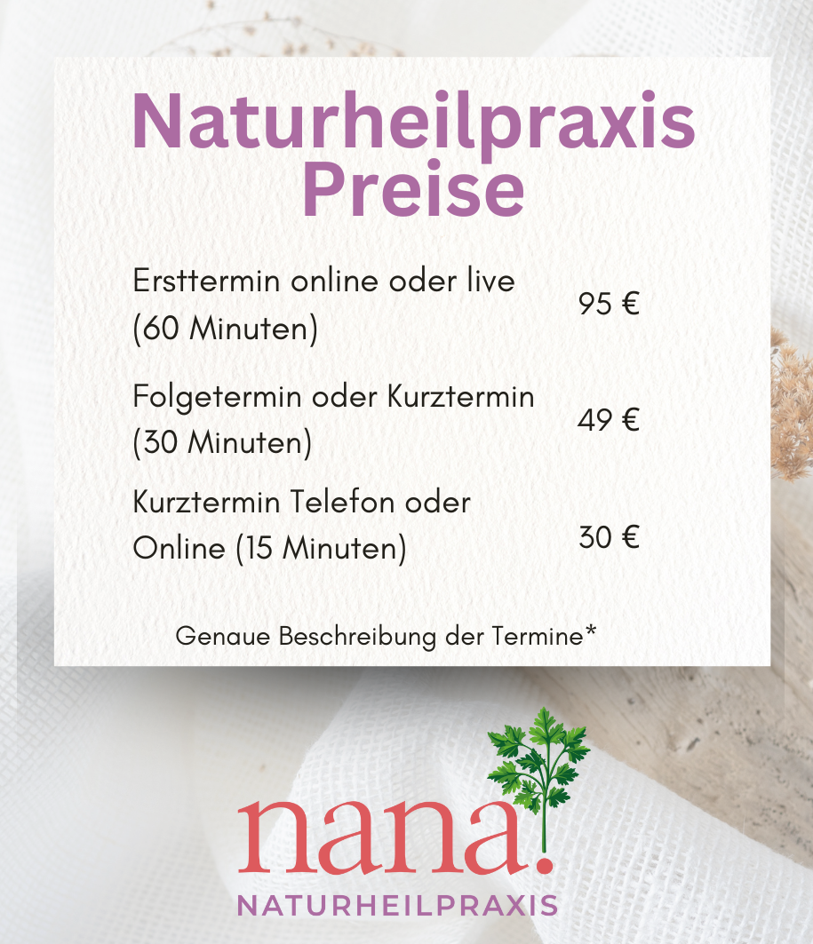Naturheilpraxis Preise Mai 2025 Naturheilpraxis Preise Mai 2025